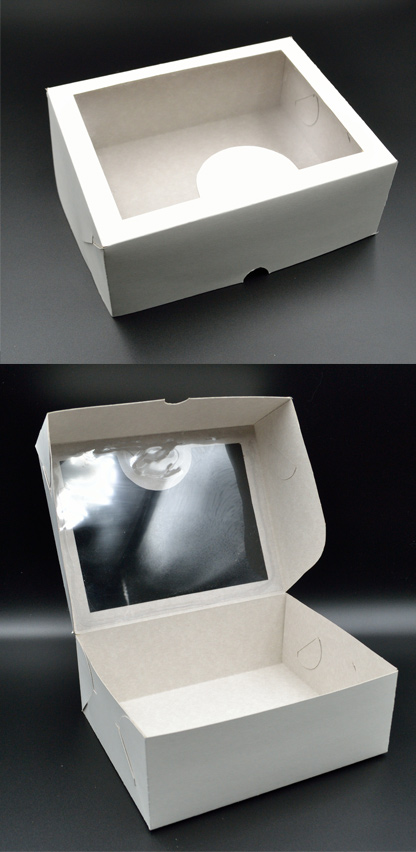 Коробка для пирожных с прозрачным окном